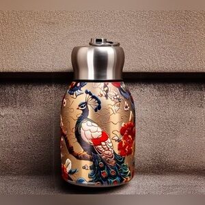 BNWT Stainless Steel Mini Peacock Waterbottle